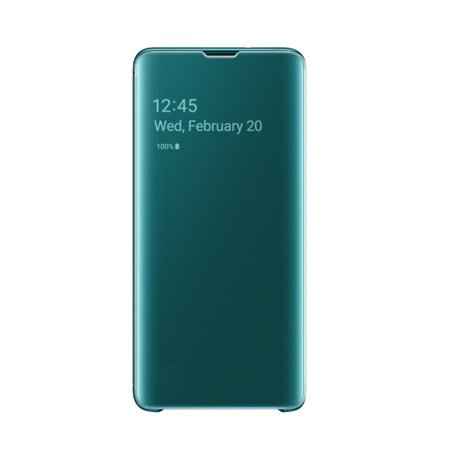 Etui na telefon Samsung Galaxy S10 Clear View Cover - zielone