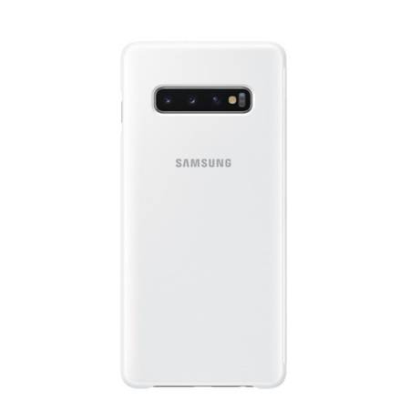 Etui na telefon Samsung Galaxy S10 Plus Clear View Cover - białe