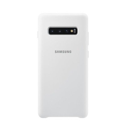 Etui na telefon Samsung Galaxy S10 Plus Silicone Cover - białe