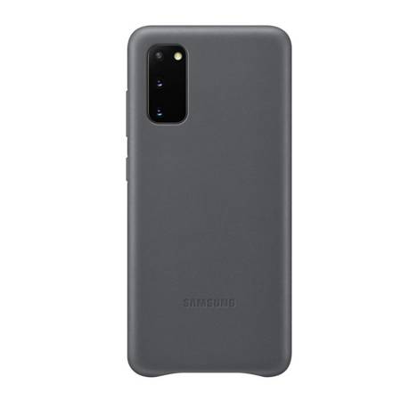 Etui na telefon Samsung Galaxy S20 Leather Cover -  szare