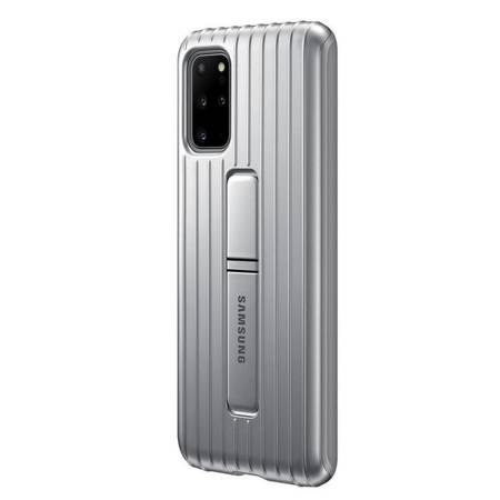 Etui na telefon Samsung Galaxy S20 Plus Protective Standing Cover - srebrne