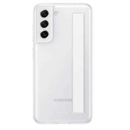 Etui na telefon Samsung Galaxy S21 FE 5G Slim Strap Cover - transparentne