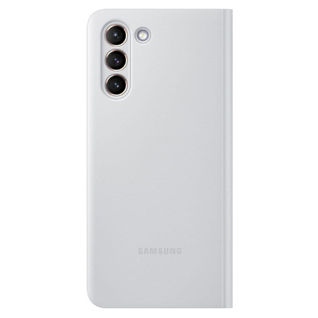 Etui na telefon Samsung Galaxy S21 Smart Clear View Cover -  szare