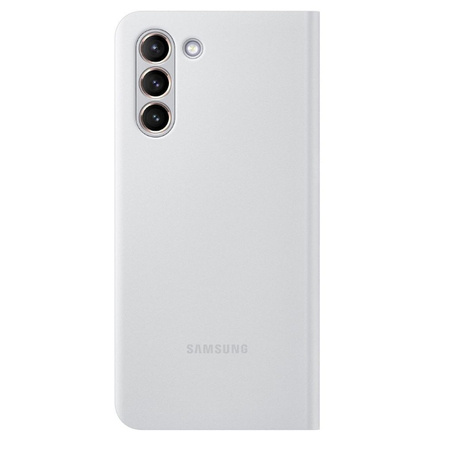 Etui na telefon Samsung Galaxy S21 Smart LED View Cover - szare (Light Gray)