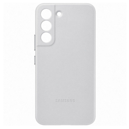 Etui na telefon Samsung Galaxy S22 Leather Cover - szare