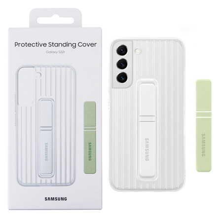 Etui na telefon Samsung Galaxy S22 Plus Protective Standing Cover - białe