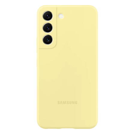 Etui na telefon Samsung Galaxy S22 Plus Silicone Cover - żółte (Butter Yellow)