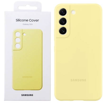 Etui na telefon Samsung Galaxy S22 Plus Silicone Cover - żółte (Butter Yellow)