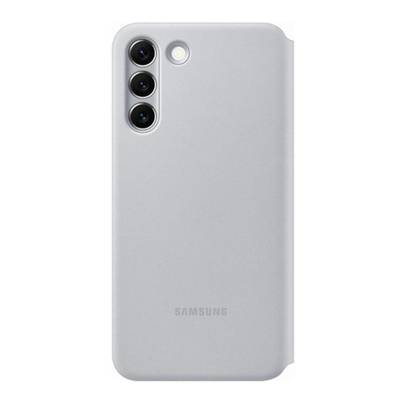 Etui na telefon Samsung Galaxy S22 Plus Smart LED View Cover - szare (Light Gray)