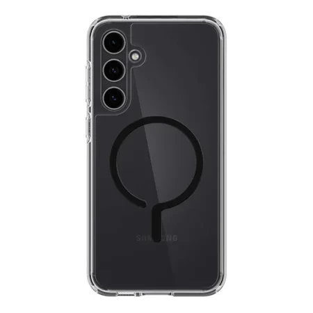 Etui na telefon Samsung Galaxy S23 FE Spigen Ultra Hybrid OneTap Metal Ring - transparentne z czarnym pierścieniem