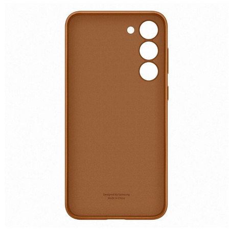 Etui na telefon Samsung Galaxy S23 Plus Leather Case - brązowe