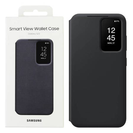 Etui na telefon Samsung Galaxy S23 Smart View Wallet Case - czarne