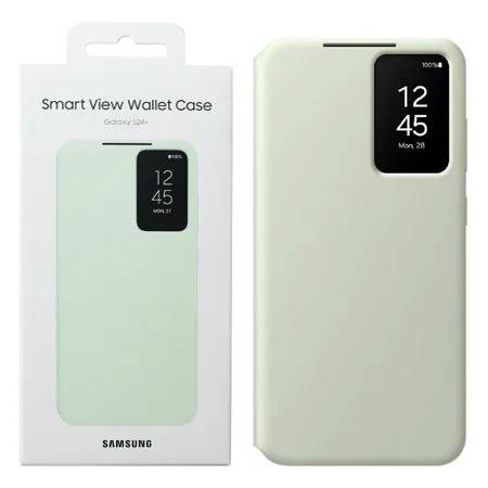 Etui na telefon Samsung Galaxy S24 Plus Smart View Wallet Case - zielone (Light Green) 