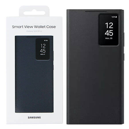 Etui na telefon Samsung Galaxy S24 Ultra Smart View Wallet Case - czarne
