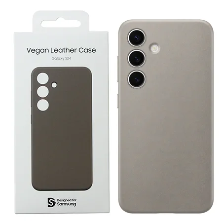 Etui na telefon Samsung Galaxy S24 Vegan Leather Case - beżowe (Taupe)