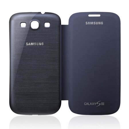 Etui na telefon Samsung Galaxy S3 Flip Cover - granatowe