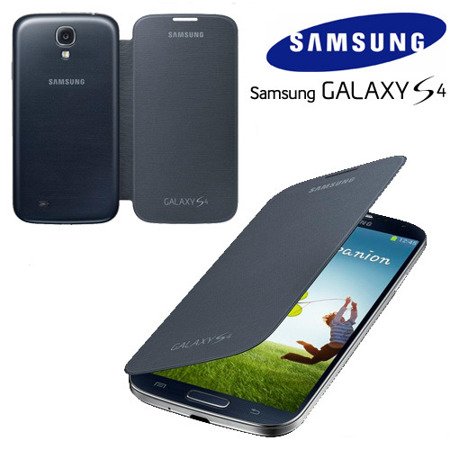 Etui na telefon Samsung Galaxy S4 Flip Cover - ciemnogranatowe