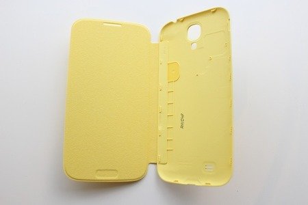 Etui na telefon Samsung Galaxy S4 Flip Cover - żółte