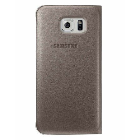 Etui na telefon Samsung Galaxy S6 Flip Wallet - złote