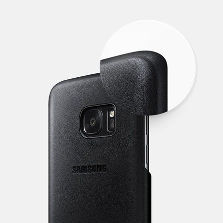 Etui na telefon Samsung Galaxy S7 edge Leather Cover - czarne