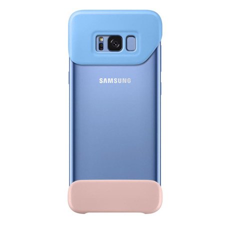 Etui na telefon Samsung Galaxy S8 2Piece Cover - niebiesko-brzoskwiniowe