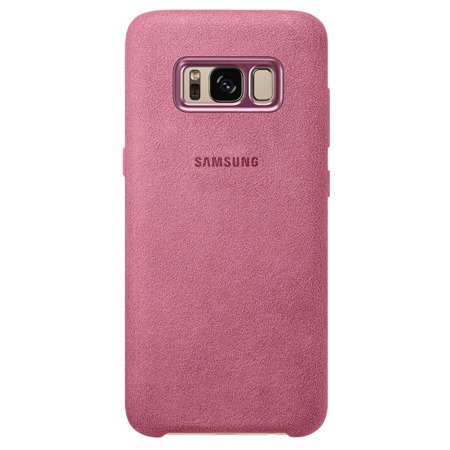 Etui na telefon Samsung Galaxy S8 Alcantara - różowe