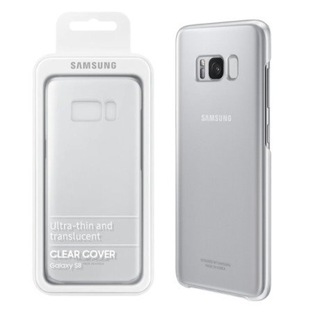 Etui na telefon Samsung Galaxy S8 Clear Cover - transparentne (Silver)