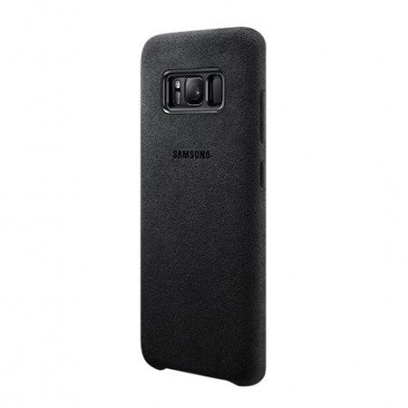 Etui na telefon Samsung Galaxy S8 Plus Alcantara - ciemnoszare