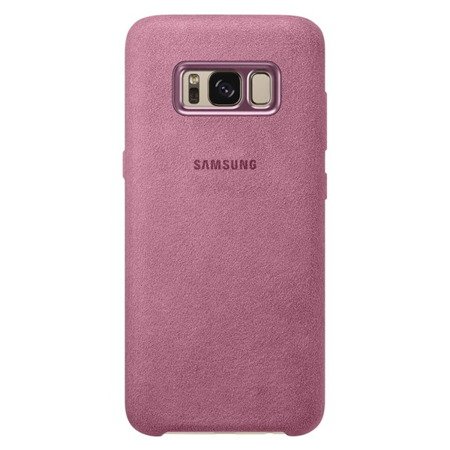 Etui na telefon Samsung Galaxy S8 Plus Alcantara - różowe