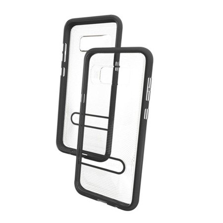 Etui na telefon Samsung Galaxy S8 Plus GEAR4 Greenwich - transparentne z czarną ramką