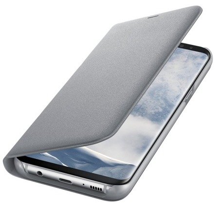 Etui na telefon Samsung Galaxy S8 Plus LED View Cover - srebrne