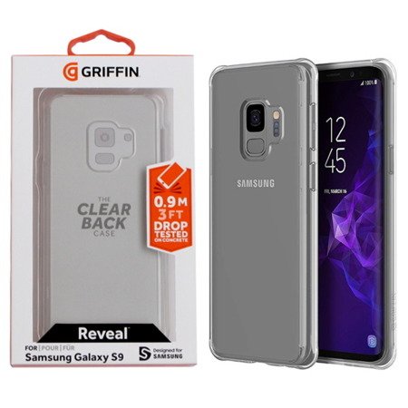 Etui na telefon Samsung Galaxy S9 Griffin Reveal - transparentne