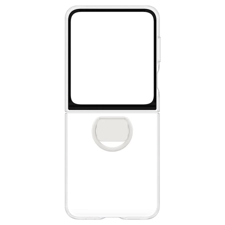 Etui na telefon Samsung Galaxy Z Flip6 Clear Case with Ring - transparentne