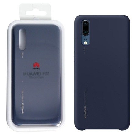 Etui silikonowe do Huawei P20 Silicon Case - granatowe