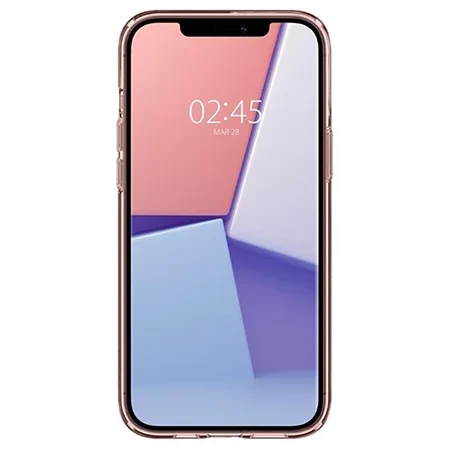 Etui silikonowe na Apple iPhone 12/ 12 Pro Spigen Crystal Flex - różowe (Rose Crystal)