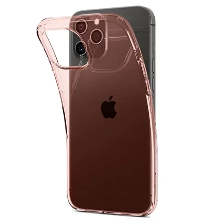 Etui silikonowe na Apple iPhone 12/ 12 Pro Spigen Crystal Flex - różowe (Rose Crystal)