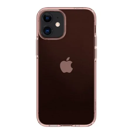 Etui silikonowe na Apple iPhone 12 mini Spigen Crystal Flex - różowe (Rose Crystal)