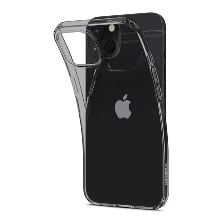 Etui silikonowe na Apple iPhone 13 mini Spigen Crystal Flex - ciemne transparentne (Space Crystal)