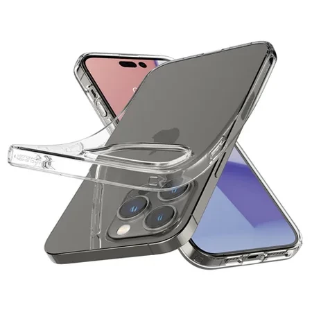 Etui silikonowe na Apple iPhone 14 Pro Spigen Crystal Flex - transparentne (Crystal Clear)