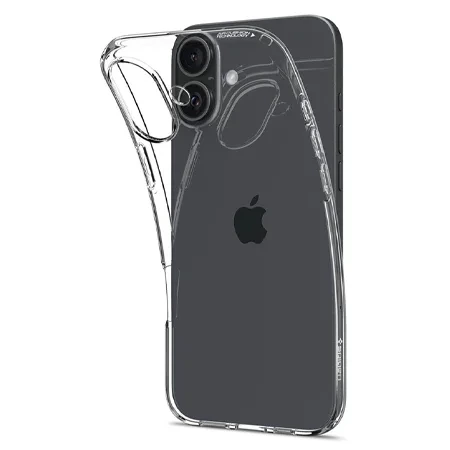 Etui silikonowe na Apple iPhone 16 Plus Spigen Crystal Flex - transparentne (Crystal Clear)