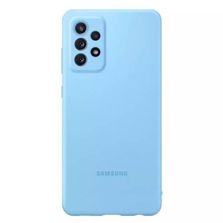 Etui silikonowe na telefon Samsung Galaxy A72 Silicone Cover - niebieskie