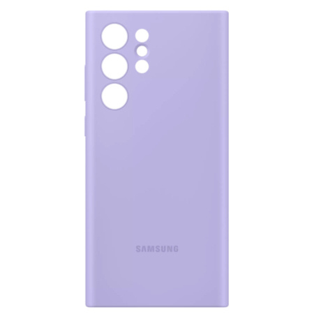 Etui silikonowe na telefon Samsung Galaxy S22 Ultra Silicone Cover - lawendowe