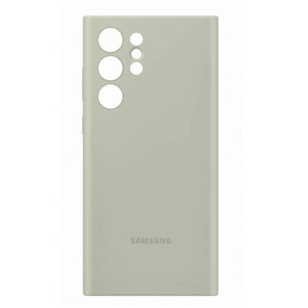 Etui silikonowe na telefon Samsung Galaxy S22 Ultra Silicone Cover - oliwkowe (Olive Green)