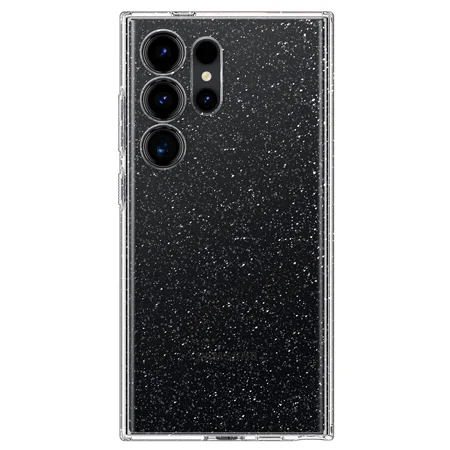 Etui silikonowe na telefon Samsung Galaxy S24 Ultra Spigen Liquid Crystal Glitter - transparentne z brokatem