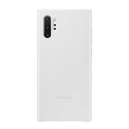 Etui skórzane na telefon Samsung Galaxy Note 10 Plus Leather Cover - białe