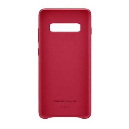 Etui skórzane na telefon Samsung Galaxy S10 Plus Leather Cover - czerwone