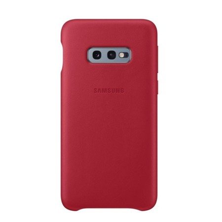 Etui skórzane na telefon Samsung Galaxy S10e Leather Cover - czerwone