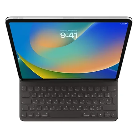 Etui z klawiaturą Apple iPad Pro 12.9" gen. 3/ 4/ 5/ 6 Smart Keyboard Folio (układ ukraiński) - czarne