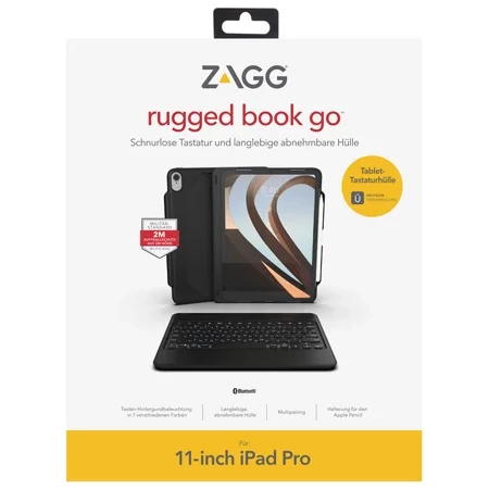 Etui z klawiaturą do Apple iPad Pro 11" gen. 1 ZAGG Rugged Book Go - czarne