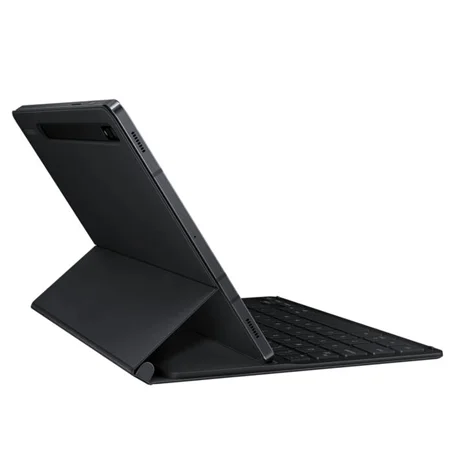 Etui z klawiaturą do Samsung Galaxy Tab S7/ Tab S8  Book Cover Keyboard Slim (układ hiszpański) - czarne